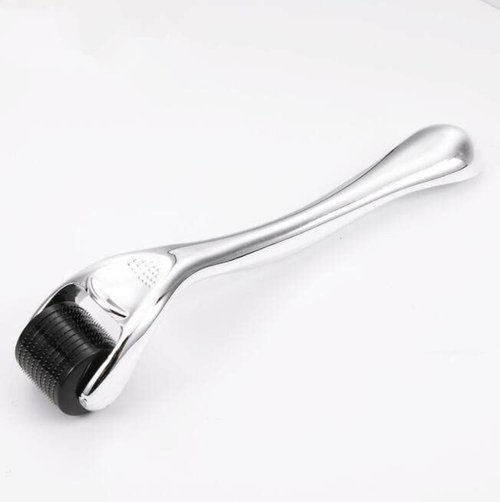 Derma Roller Microneedling Roller for Face Body Beard - 540 Titanium 0.25mm Microneedle Roller for Home Use