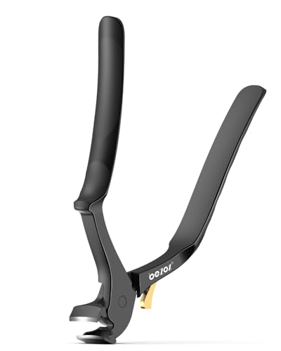 BEZOX Long Handle Toenail Clippers for Seniors - Black, Large