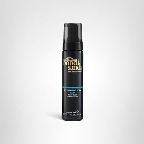 Bondi Sands Dark Self Tanning Foam | Lightweight, Self-Tanner Foam Enriched with Aloe Vera and Coconut Provides an Even, Streak-Free Tan | 6.76 oz/200 mL