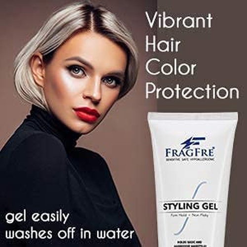 Skiennix Firm Hold Hair Gel - Fragrance-Free Strong Styling Gel for Aggressive Styles - 8 oz
