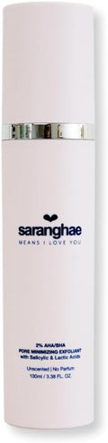 Saranghae AHA BHA Pore Refining Exfoliant - 2% Salicylic & Lactic Acid Toner - Smooth, Clarify Skin - 4 fl oz