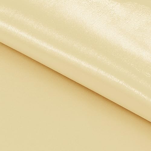 Champagne Satin Table Runner Set - 15 Pack 12 x 108 Inch for Weddings & Events - Variation of Champagne / 15
