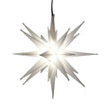 White LED Moravian Star Tree Topper - 12 Inch Indoor & Outdoor Christmas Light
