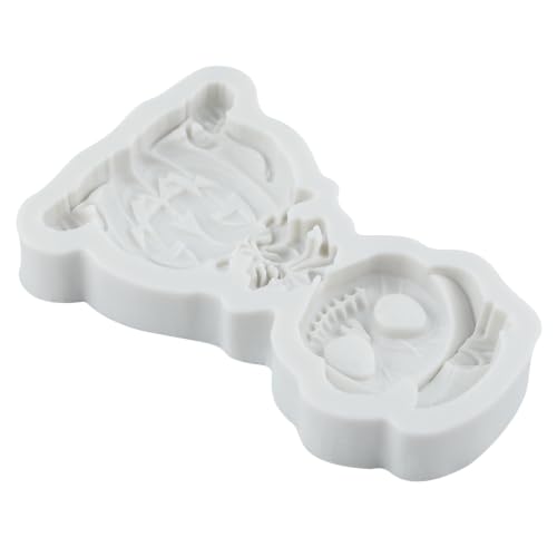 Halloween Skeleton Skull Pumpkin Silicone Mold - Style R
