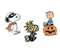 Halloween Peanuts Window Gel Clings with Snoopy Pumpkin Set of 3 - Reusable Holiday Decorations