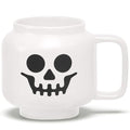 Large Skeleton Mug - White Ceramic LEGO Minifigure Head, 17.9oz Novelty Coffee Cup