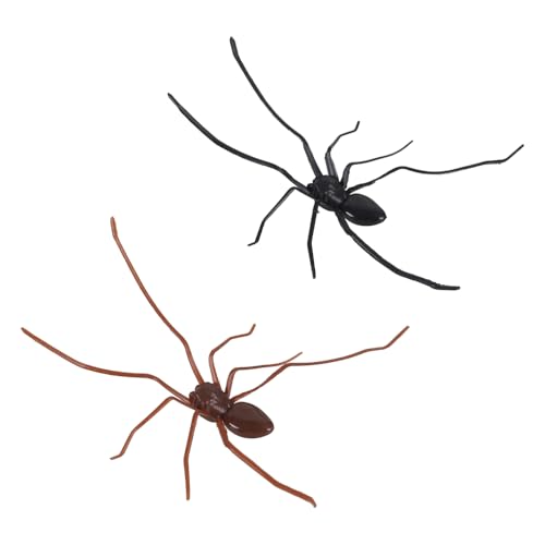 Spider Fridge Magnet Set - Realistic Black & Brown 2/4/6PCS Halloween Decoration