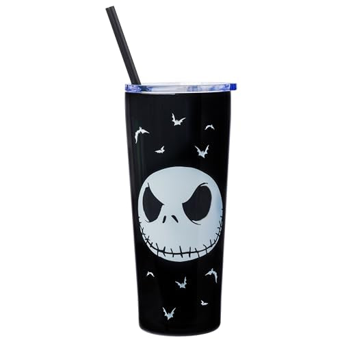 Nightmare Before Christmas 22oz Double Walled Tumbler with Straw - Seriously Spooky