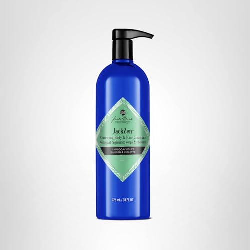 Jack Black JackZen Renewing Body & Hair Cleanser, 33 Fl Oz – Bamboo & Violet – Mens Body Wash, Mens Shampoo, Skin Care, Hair Care, Dual-Purpose Body Wash Men, Sulfate–Free