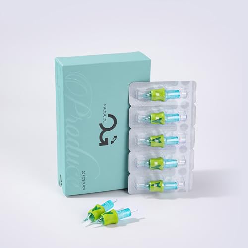 OG PRODUCE Tattoo Cartridge Needles 20Pcs Round Liner Bugpin Disposable Tattoo Needle Cartridges for Rotary Tattoo Machine Pen Gun 1005RL
