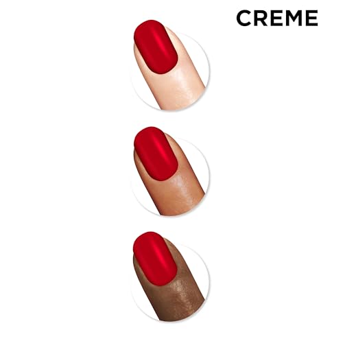 Long Lasting Red Nail Polish with Gel-Like Finish - No UV Lamp Needed