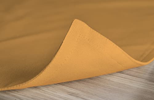 Apricot Yellow Cotton Placemats Set of 6 13x19 Inches Washable Dining Table Decor