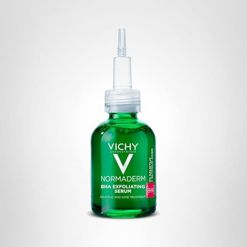 Vichy Normaderm BHA Exfoliating Serum, Salicylic Acid Acne Treatment for Face, Formulated with 4% Glycolic Acid, Gentle Face Exfoliator Clears Blackheads & Acne Blemishes, 1.01 Fl. Oz