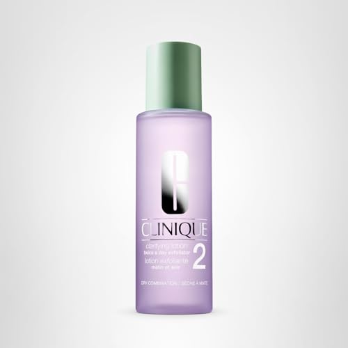 Clinique 3-Step Clarifying Lotion Face Exfoliator 2 | Toner With Witch Hazel | For Dry Combination Skin Types, 6.7 Fl Oz