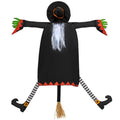 Outdoor Halloween Witch Decoration - Crashing Witch with White Hair, 60 Inches, for Tree, Porch, Yard