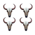 4PCS Western Long Horn Cow Balloon Set - Wild West Cowboy Party Decorations