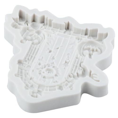 Halloween Tombstone Haunted Door Silicone Fondant Mold - Variation X