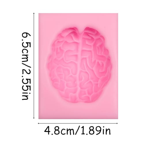 Halloween Brain Shaped Silicone Mold for Cake Decoration & Crafts - Variation CRR-87