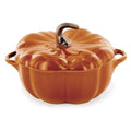 Ceramic 16-Oz Petite Pumpkin Cocotte - Burnt Orange, 0.5 Qt Variation