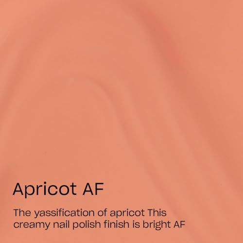 OPI Apricot AF Nail Lacquer - Bright Opaque Orange - Long Lasting & Fast Drying