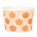 Fall Pumpkin Snack Cups - 50 Pack 9oz Disposable Ice Cream & Treat Cups
