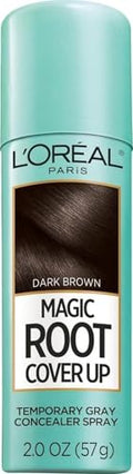 Temporary Gray Root Cover Spray Dark Brown 2 oz - Buildable & Transfer-Resistant