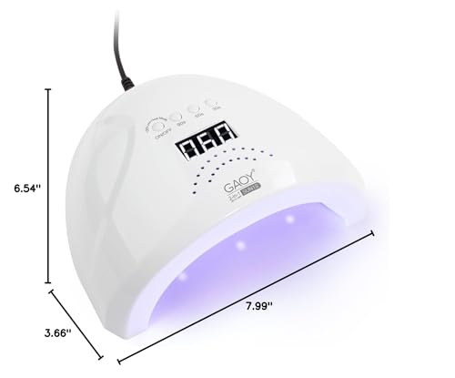 GAOY UV LED Nail Lamp, UV Light with LCD Display, Professional Nail Dryer with Automatic Sensor, 4 Timers and Sensitive Mode