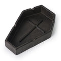 Heavy Metal Ashtray - Gothic Coffin Design, Small Portable Cigarette Tray, Halloween Decor