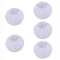 8 Inch White Paper Lanterns Set of 5 Decorative Hanging Lanterns for Weddings & Parties