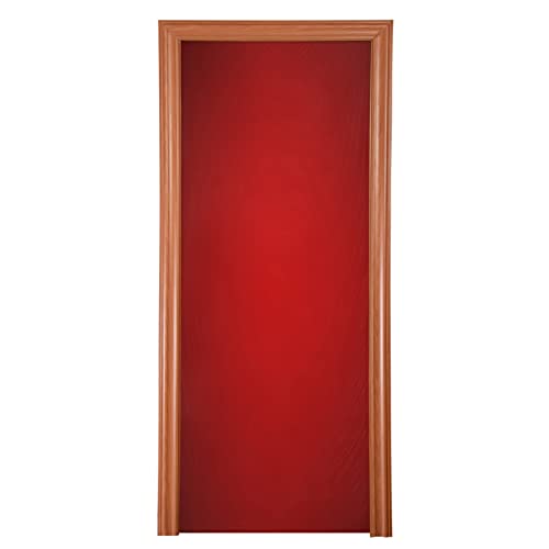 Red Christmas Door Cover 35x79 Inch Winter Holiday Porch Banner for Home & Party Decor