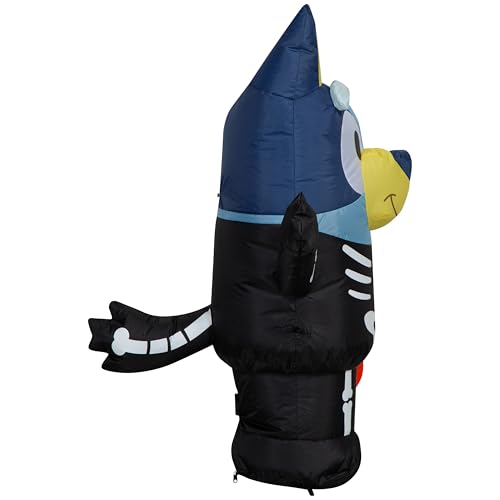 3.5 Ft Lighted Skeleton Inflatable Yard Decoration for Halloween Outdoor Decor