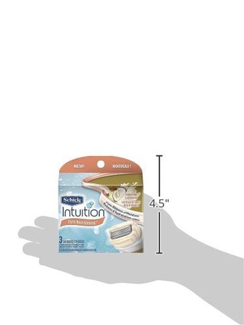 Schick Intuition Lemon Renewing Moisture Women Razor Refill Cartridges, New Version 2022 (Lemon3Count(1Pack))