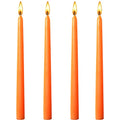 10 Inch Orange Taper Candles Set - Fall Wedding Birthday Party Home Decor