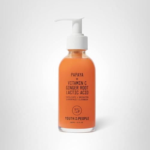 Youth To The People Superfruit Facial Cleanser Full Size - Papaya + Vitamin C Exfoliating Face Wash, Skin Renewal with AHA + BHA, Evens Tone & Texture for Soft + Radiant Skin - 5 fl oz