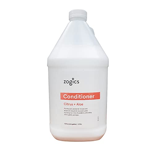 Zogics Conditioner, Citrus + Aloe Scented Conditioner (1 Gallon Refill)