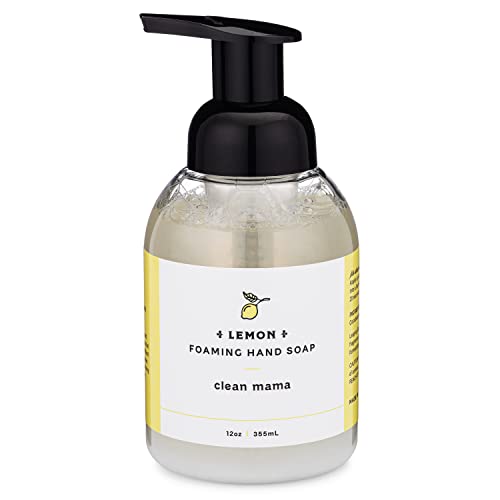Foaming Hand Soap - Plant-Derived & Nourishing with Essential Oils - Lemon / 12 Fl Oz