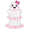 Halloween Ghost Cupcake Stand 3-Tier Cardboard Dessert Display Centerpiece