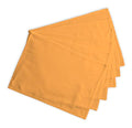 Apricot Yellow Cotton Placemats Set of 6 13x19 Inches Washable Dining Table Decor
