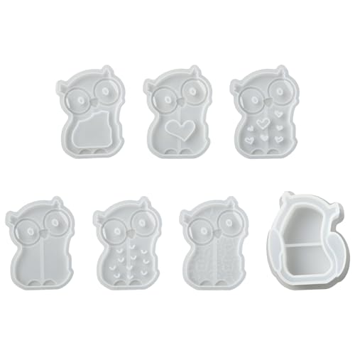 Food-Grade Silicone Owl Molds for Baking and Crafting - 7 Styles Halloween Decor