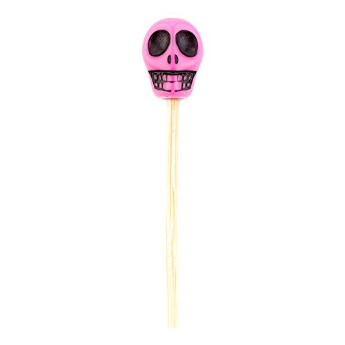 Bamboo Skull Pick Set - 4 Inch Multi-Colored Skulls, 1000 Pack