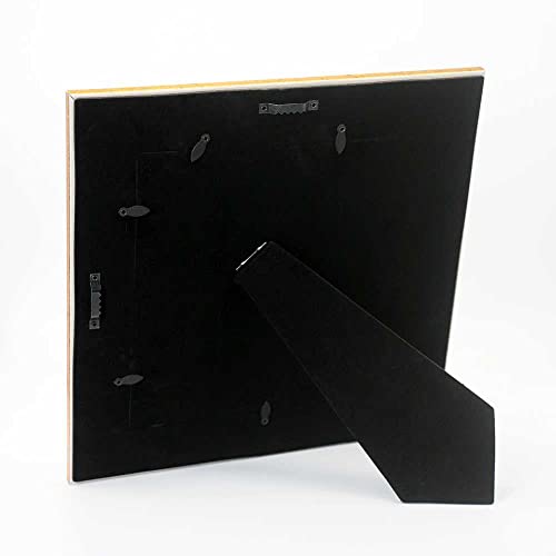 8x8 Photo Frame with Black Velvet Back Panel - Antique Gold Mat 5x5 Variation