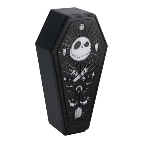 Nightmare Before Christmas Coffin Light - Spooky Halloween Decor, LED Mode & Brightness Settings