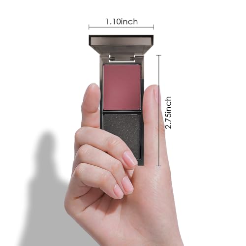 Color Shimmer Black Matte Red Eyeshadow Palette - 04# Red+Black, Long-Lasting & Highly Pigmented, Vegan & Cruelty-Free