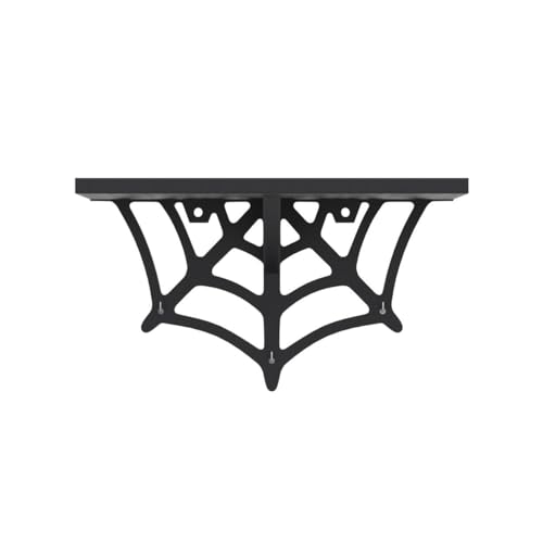 Gothic Spider Web Wall Shelf with Hooks - Halloween Halloween Decor for Home & Kitchen