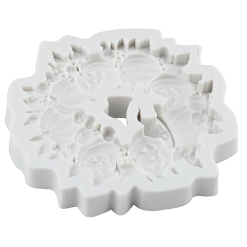 Halloween Pumpkin Wreath Silicone Mold with Variation M - Fall Decor