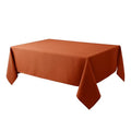 Fall Tablecloth Rectangle 90x132 Inches - Thanksgiving Autumn Rustic Decor - Rust Variation