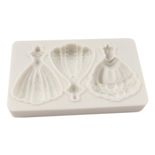 Wedding Dress Silicone Mold for Cake Decorating & Sugar Crafts - Princess Style D
