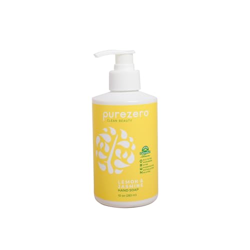 Purezero Lemon & Jasmine Hand Soap - 10 Fl Oz, Moisturizing, Sulfate-Free, Vegan
