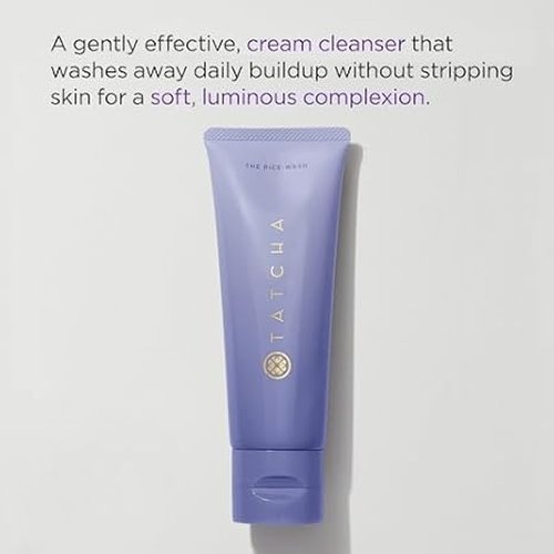 TATCHA The Rice Wash, Travel-Sized | Soft Cream Facial Cleanser - Wash Away Buildup Without Stripping Skin For A Soft, Luminous Complexion | 50 ml/ 1.7 fl. oz.