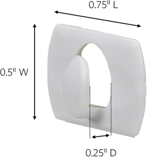 40 Pack Command Decorating Clips with Adhesive Strips for Damage-Free Wall Hanging - Clear, Small Wall Clips for Lights & Cables, Variation of THIS listing